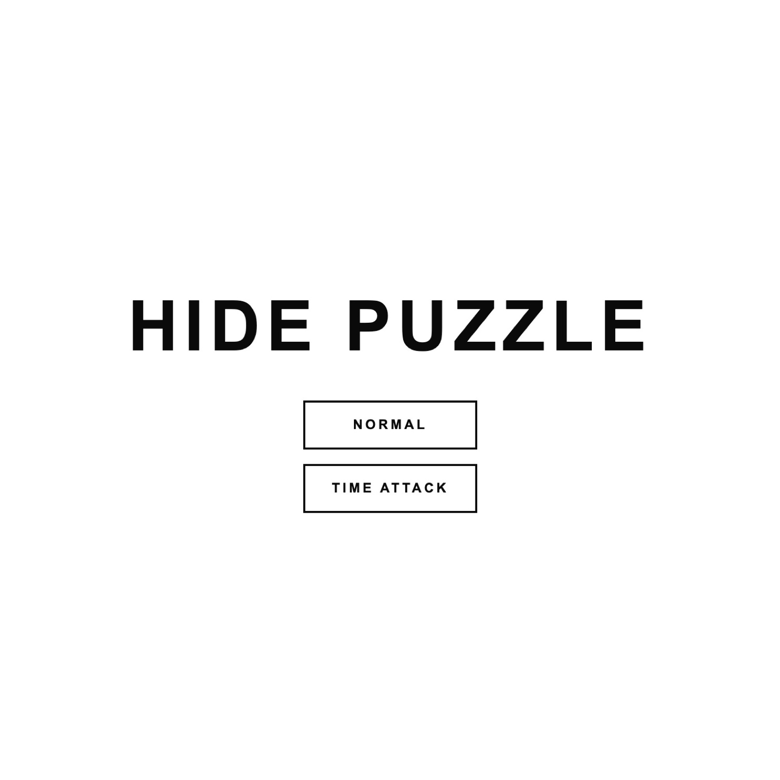 HIDE PUZZLE